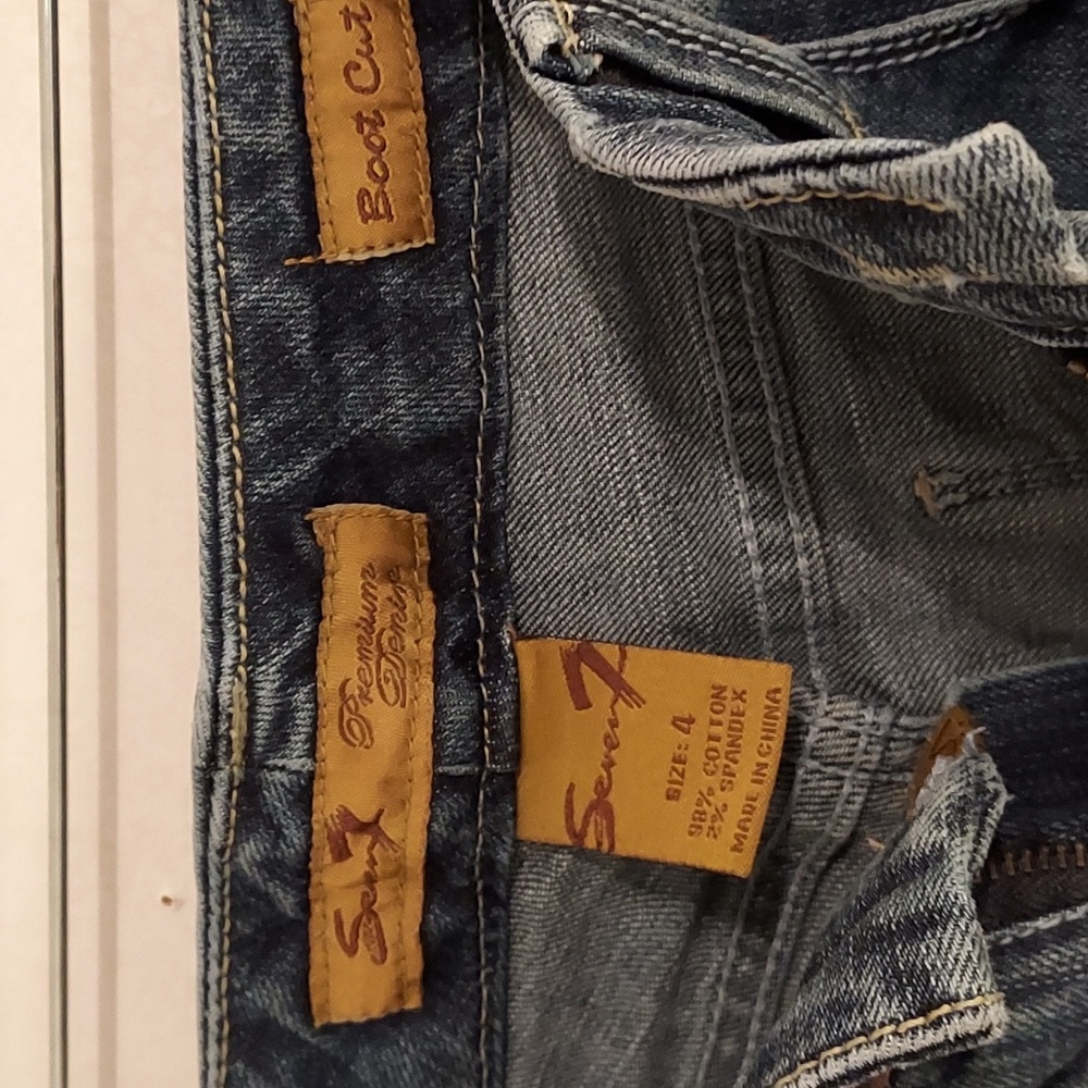 Seven7 Boot Cut Jeans Size 4 - Picture 5 of 12